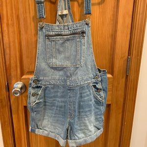 A&F Denim Overalls